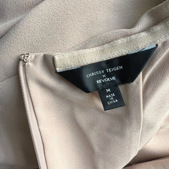 Chrissy Teigen x REVOLVE [Medium NWT] Micah Mini Dress in Nude - Picture 5 of 14